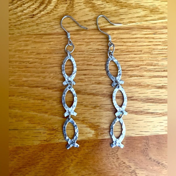 Sterling Silver Earrings From Mexico - Picture 1 of 3